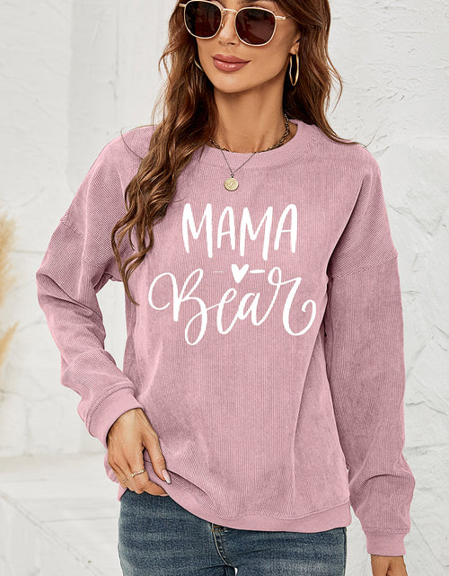 Load image into Gallery viewer, MAMA Graphic Round Neck Sweatshirt
