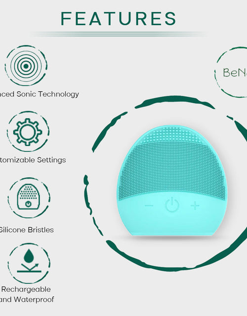 Load image into Gallery viewer, Rechargeable Facial Cleansing Brush by BeNat
