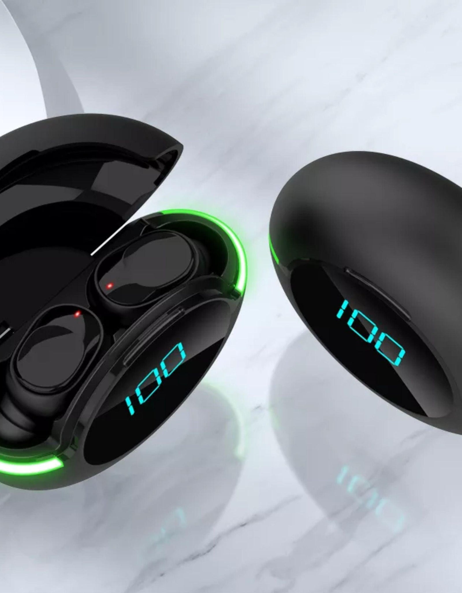 BestBuds TWS Earbuds w/ Wireless Digital Display Charging Case