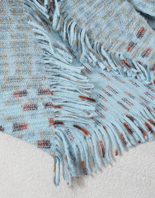 Load image into Gallery viewer, Fringe Open Front Half Sleeve Poncho
