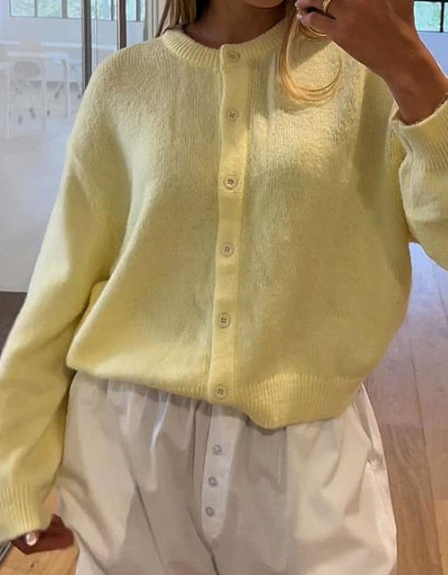 Load image into Gallery viewer, Button Down Long Sleeve Cardigan
