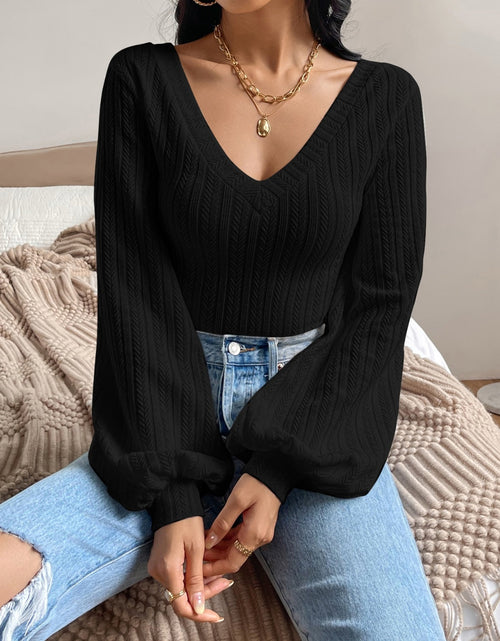 Load image into Gallery viewer, Honey V-Neck Long Sleeve T-Shirt
