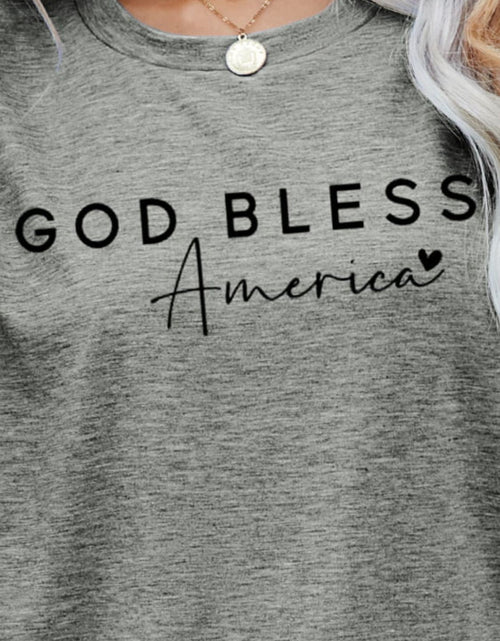 Load image into Gallery viewer, GOD BLESS AMERICA Graphic Short Sleeve Tee
