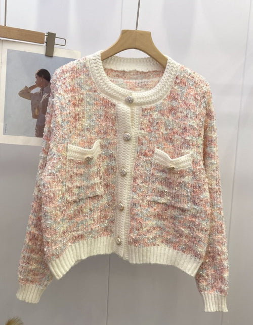 Load image into Gallery viewer, Heathered Button Up Long Sleeve Cardigan
