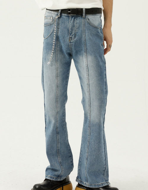 Load image into Gallery viewer, Raw Hem Jeans with Pockets
