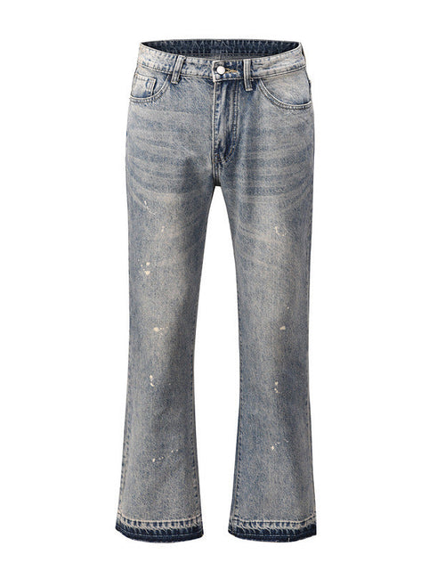 Load image into Gallery viewer, Men's Frayed Hem Bootcut Jeans
