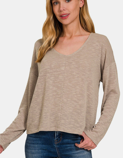 Load image into Gallery viewer, Zenana Dropped Shoulder Long Sleeve T-Shirt
