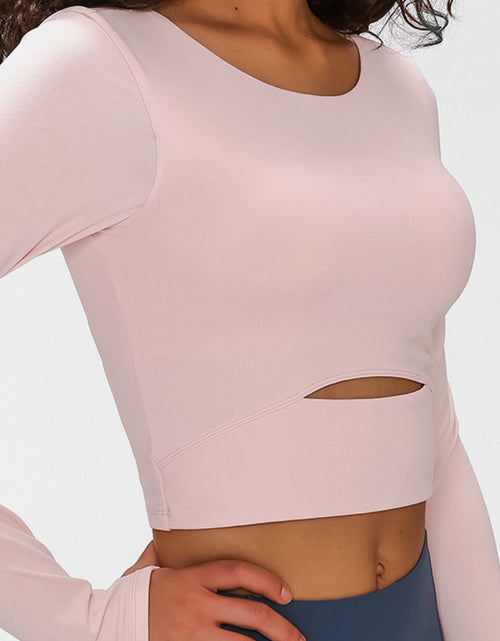 Load image into Gallery viewer, Millennia Long Sleeve Cropped Top With Sports Strap
