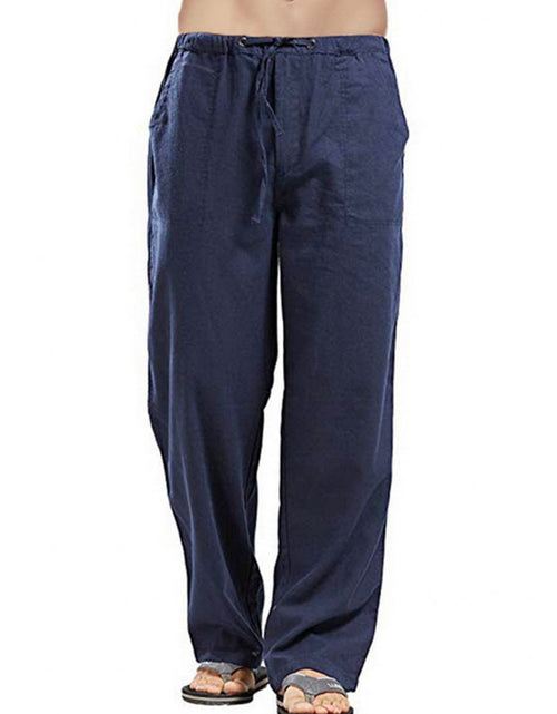 Load image into Gallery viewer, Men's Full Size Drawsting Straight Leg Pants Plus Size
