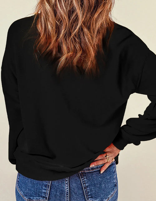 Load image into Gallery viewer, Bow Round Neck Long Sleeve Sweatshirt
