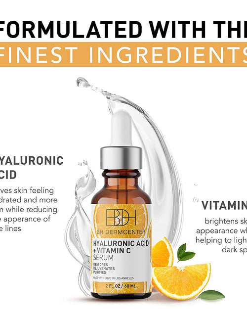 Load image into Gallery viewer, BH DERMCENTER Hyaluronic Acid &amp; Vitamin C Anti Aging Serum - Moisturizes and Brightens Skin  2 oz by  Los Angeles Brands
