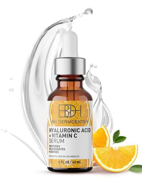 Load image into Gallery viewer, BH DERMCENTER Hyaluronic Acid &amp; Vitamin C Anti Aging Serum - Moisturizes and Brightens Skin  2 oz by  Los Angeles Brands
