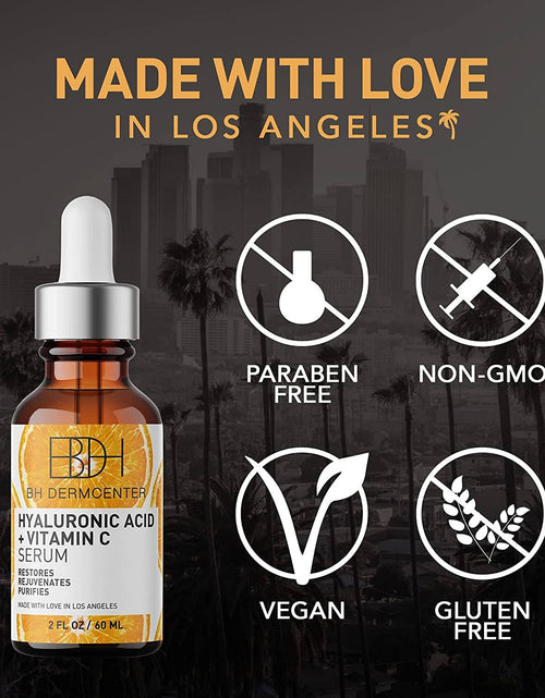 Load image into Gallery viewer, BH DERMCENTER Hyaluronic Acid &amp; Vitamin C Anti Aging Serum - Moisturizes and Brightens Skin  2 oz by  Los Angeles Brands
