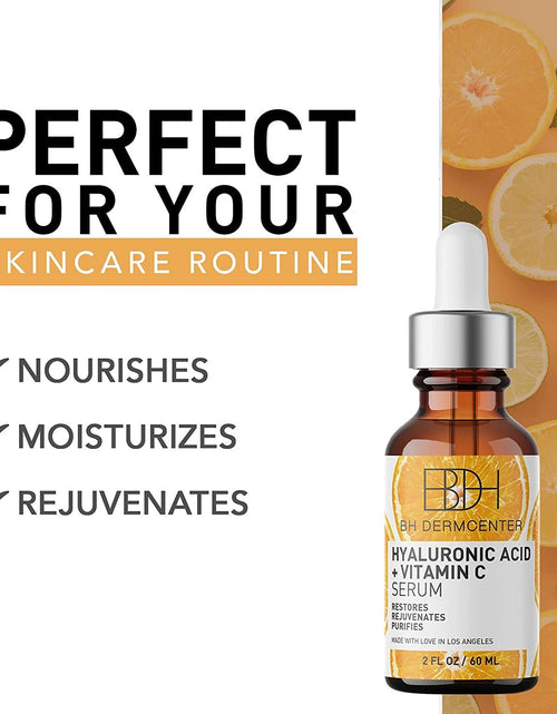 Load image into Gallery viewer, BH DERMCENTER Hyaluronic Acid &amp; Vitamin C Anti Aging Serum - Moisturizes and Brightens Skin  2 oz by  Los Angeles Brands
