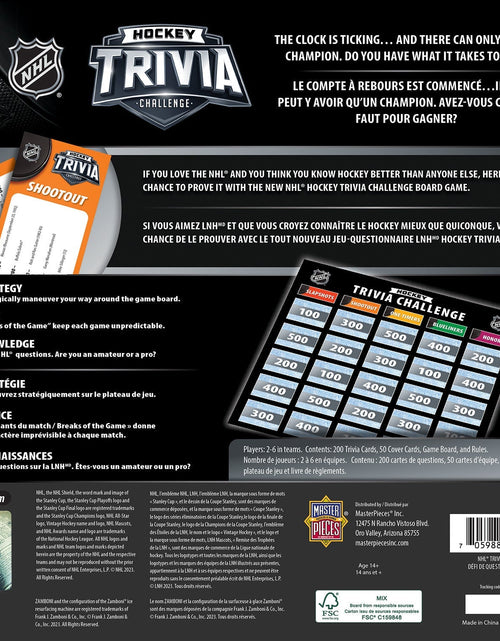 Load image into Gallery viewer, NHL - Hockey Trivia Challenge by MasterPieces Puzzle Company INC
