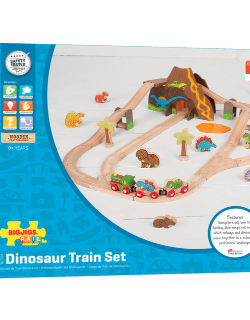 Load image into Gallery viewer, Dinosaur Railway Set by Bigjigs Toys US
