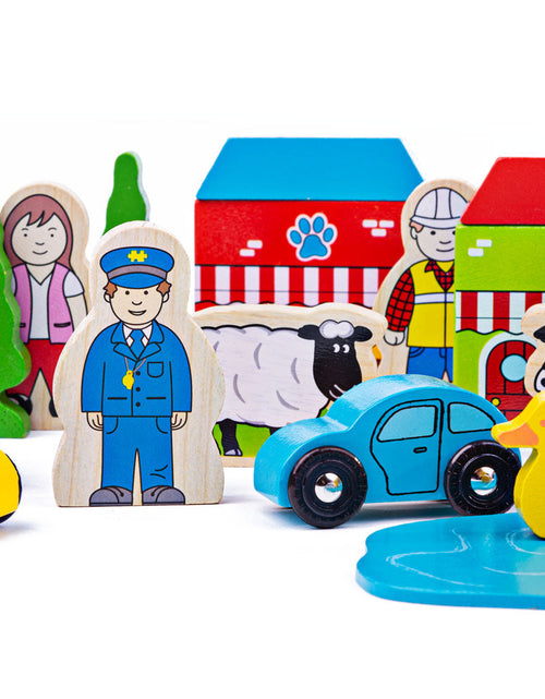 Load image into Gallery viewer, Trackside Accessory Set by Bigjigs Toys US
