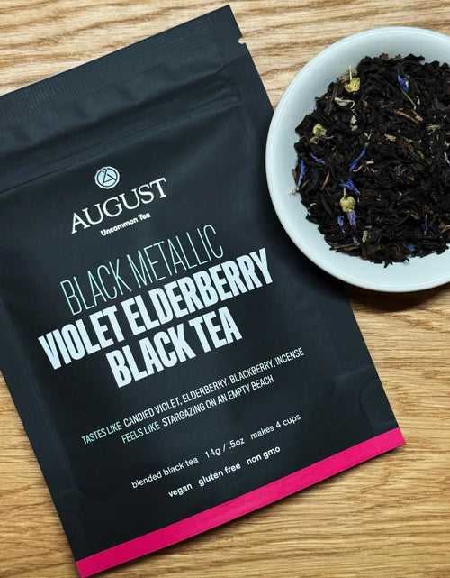 Load image into Gallery viewer, Black Metallic - Violet Elderberry Black Tea
