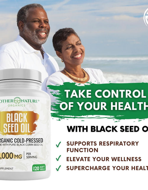 Load image into Gallery viewer, Black Seed Oil Capsules 1,000mg (Softgel) by Mother Nature Organics

