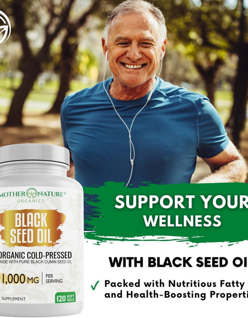 Load image into Gallery viewer, Black Seed Oil Capsules 1,000mg (Softgel) by Mother Nature Organics
