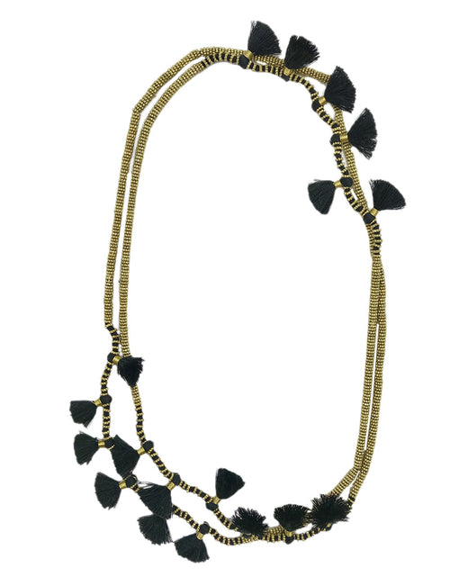 Load image into Gallery viewer, Krisha Tassel Necklace by SLATE + SALT
