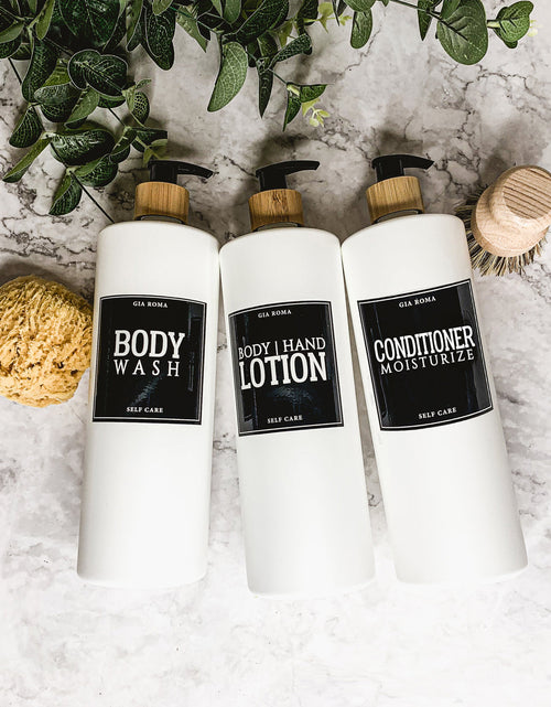 Load image into Gallery viewer, 32oz Plastic White Dispensers by Gia Roma
