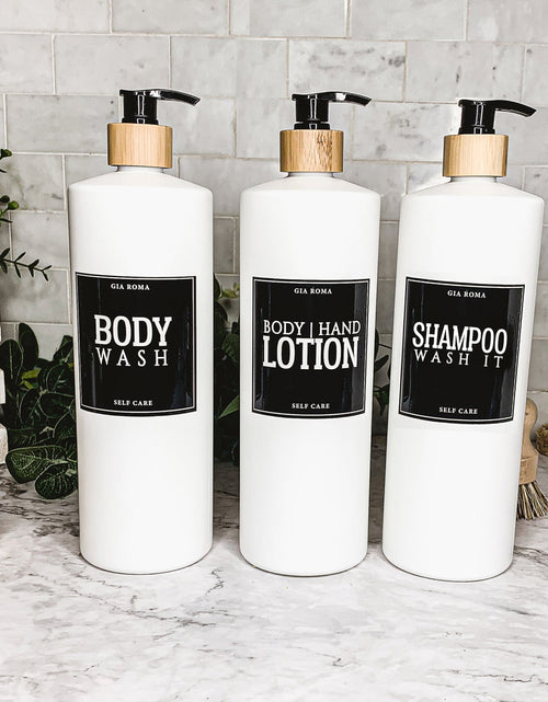 Load image into Gallery viewer, 32oz Plastic White Dispensers by Gia Roma
