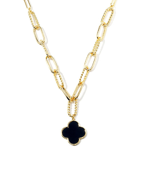 Load image into Gallery viewer, Paperclip Clover Necklace by Embellish Your Life
