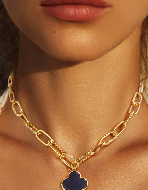 Load image into Gallery viewer, Paperclip Clover Necklace by Embellish Your Life
