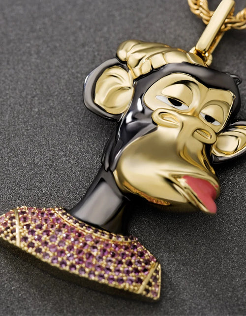Load image into Gallery viewer, Bling Proud X Bored Ape NFT Pendant with Iced T-Shirt by Bling Proud | Urban Jewelry Online Store
