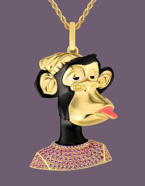 Load image into Gallery viewer, Bling Proud X Bored Ape NFT Pendant with Iced T-Shirt by Bling Proud | Urban Jewelry Online Store
