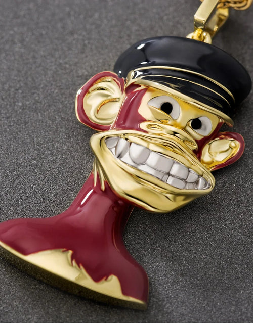 Load image into Gallery viewer, Bling Proud X Bored Ape NFT Pendant with Platinum Teeth by Bling Proud | Urban Jewelry Online Store
