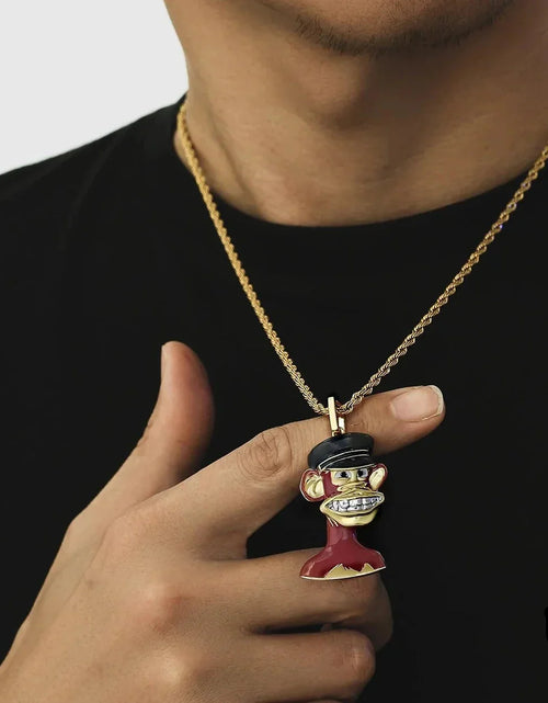 Load image into Gallery viewer, Bling Proud X Bored Ape NFT Pendant with Platinum Teeth by Bling Proud | Urban Jewelry Online Store
