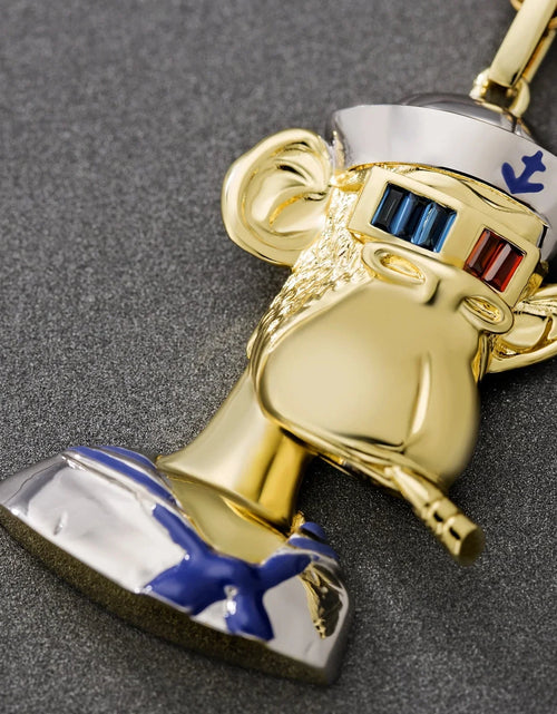 Load image into Gallery viewer, Bling Proud X Bored Ape NFT Pendant with Stones Eyes by Bling Proud | Urban Jewelry Online Store
