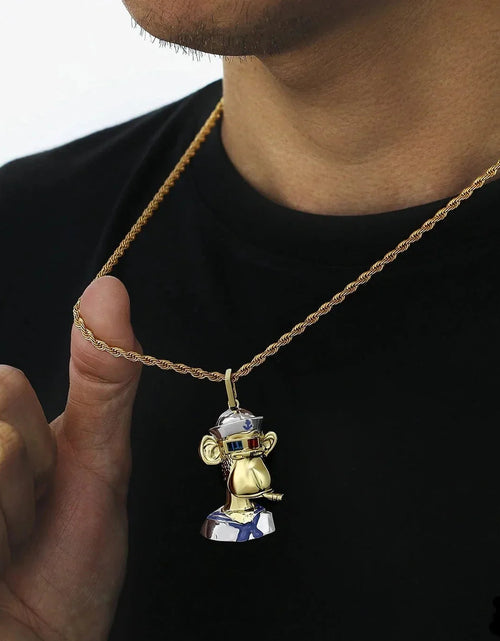 Load image into Gallery viewer, Bling Proud X Bored Ape NFT Pendant with Stones Eyes by Bling Proud | Urban Jewelry Online Store
