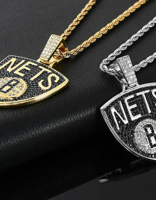 Load image into Gallery viewer, Bling Proud X NBA Brooklyn Nets Pendant by Bling Proud | Urban Jewelry Online Store
