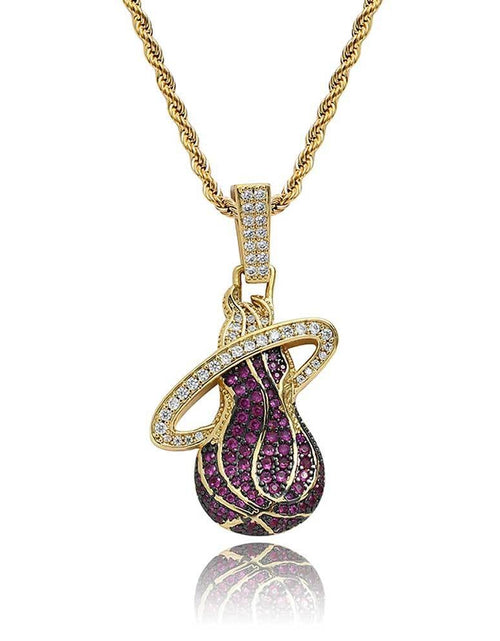 Load image into Gallery viewer, Bling Proud X NBA Miami Heat Pendant by Bling Proud | Urban Jewelry Online Store
