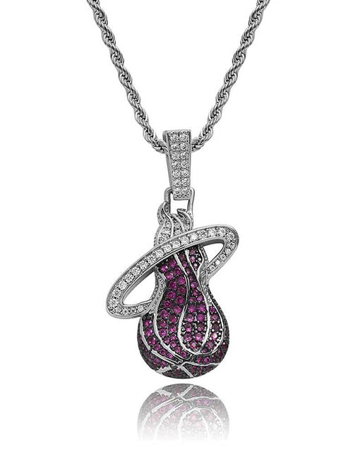 Load image into Gallery viewer, Bling Proud X NBA Miami Heat Pendant by Bling Proud | Urban Jewelry Online Store
