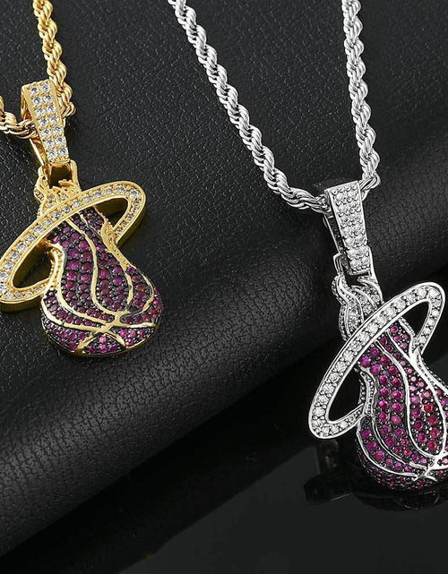 Load image into Gallery viewer, Bling Proud X NBA Miami Heat Pendant by Bling Proud | Urban Jewelry Online Store
