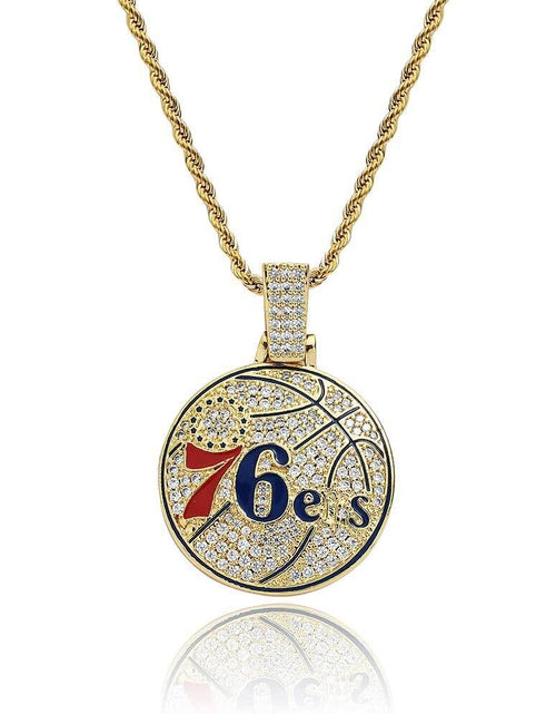 Load image into Gallery viewer, Bling Proud X NBA Philadelphia 76ers Pendant by Bling Proud | Urban Jewelry Online Store

