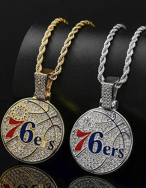 Load image into Gallery viewer, Bling Proud X NBA Philadelphia 76ers Pendant by Bling Proud | Urban Jewelry Online Store
