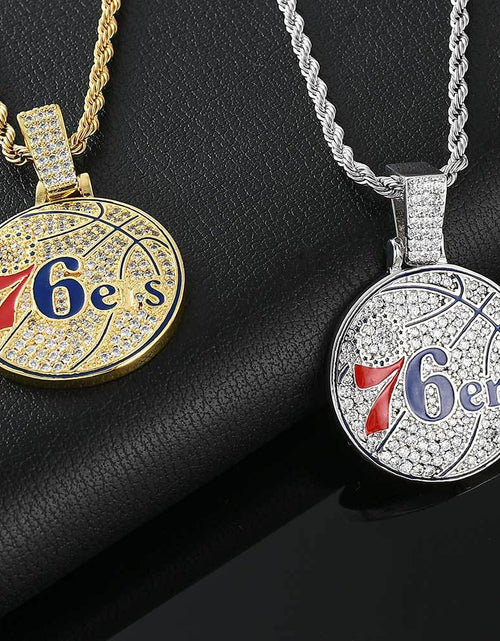 Load image into Gallery viewer, Bling Proud X NBA Philadelphia 76ers Pendant by Bling Proud | Urban Jewelry Online Store
