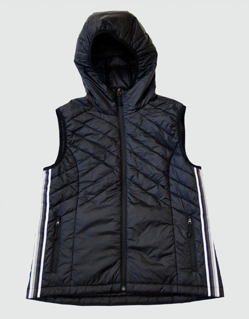 Load image into Gallery viewer, Powerstripe Eco-Friendly Down Hooded Vest
