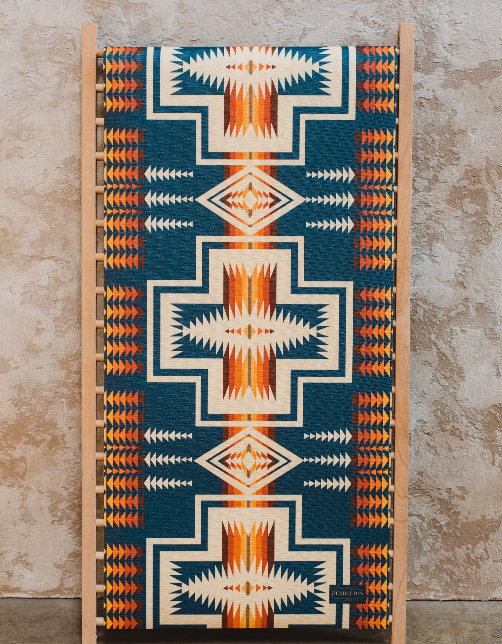 Pendleton x Yune Yoga Mat Harding Navy 5mm by Yune Yoga