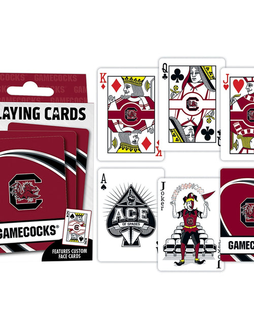 Load image into Gallery viewer, South Carolina Gamecocks Playing Cards - 54 Card Deck by MasterPieces Puzzle Company INC
