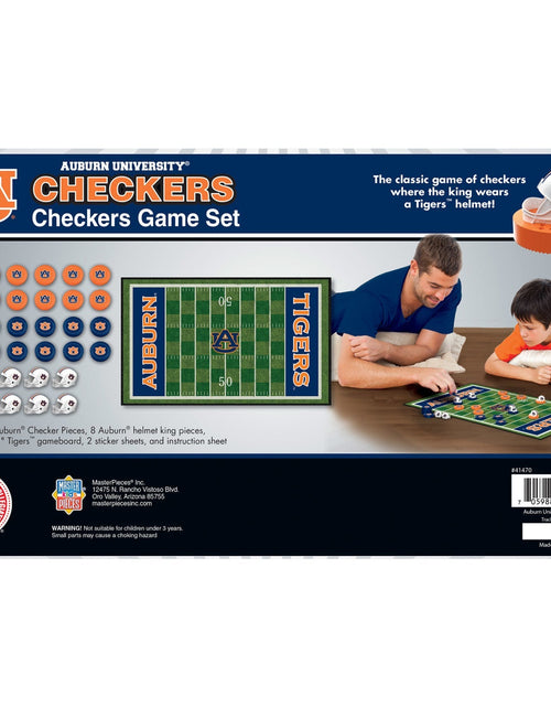 Load image into Gallery viewer, Auburn Tigers Checkers Board Game by MasterPieces Puzzle Company INC

