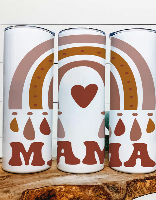 Load image into Gallery viewer, Boho Mama  - 20 oz Steel Skinny Tumbler - Optional Blue Tooth Speaker - Speaker Color will Vary by Rowdy Ridge Co
