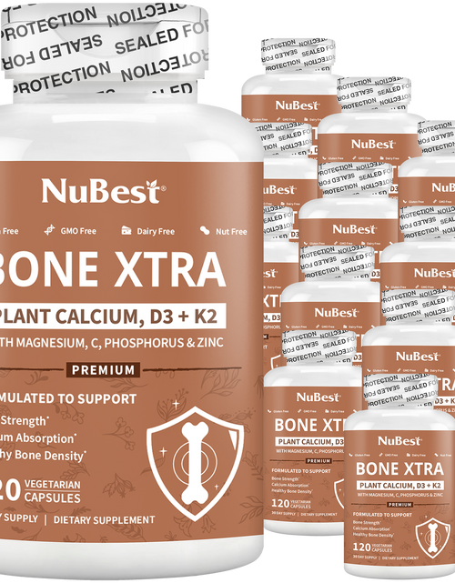 Load image into Gallery viewer, Bone Xtra, Plant-Based Formula for Teens &amp; Adults, 120 Vegan Capsules by NuBest Nutrition®
