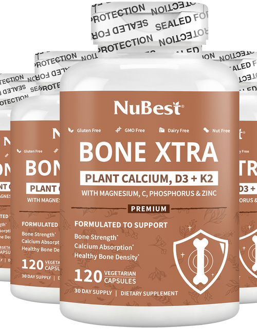 Load image into Gallery viewer, Bone Xtra, Plant-Based Formula for Teens &amp; Adults, 120 Vegan Capsules by NuBest Nutrition®
