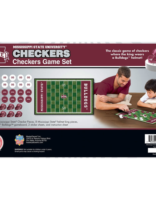 Load image into Gallery viewer, Mississippi State Bulldogs Checkers Board Game by MasterPieces Puzzle Company INC
